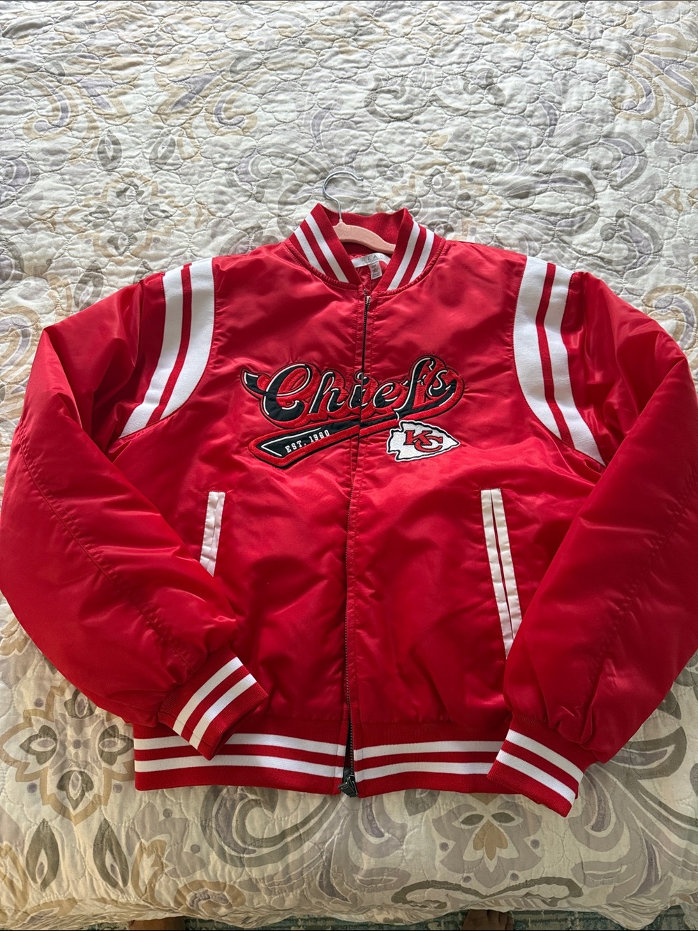 Kansas City Chiefs Women M Red Team Jacket